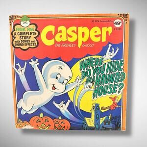 Vintage 1960s Casper the Friendly Ghost Record – 7" 45 RPM – Peter Pan Records